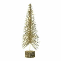 Christmas Collection Gold Glitter Christmas Tree Decor - 16 inches