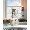 Christmas Collection Rustic Birch Tree Snowman Figurine with Twig Lights