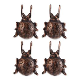 Accent Plus Ladybug Cast Iron Planter Pot Hanger Set