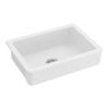 24"L x 19" W Farmhouse/Apron Front White Ceramic Kitchen Sink