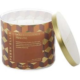 Perry Ellis Dulce Chestnut Praline By Perry Ellis Candle 14.5 Oz For Anyone