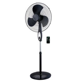 Optimus F-1872BK 3-Speed 65-Watt 18-In. Oscillating Stand Fan with Remote