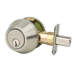 Master Lock DSON0615 Nightwatch Single Cylinder Deadbolt, Satin Nickel