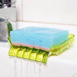 Kitchen Bathroom Sink Suction Cup Drain Soap Dish Drain Multi-function Storage Box Housework Tool (Color: Green)