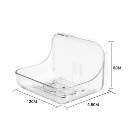 Toilet; bathroom; wall mounted shelf; kitchen; bathroom; storage box; transparent; hole free toilet shelf (colour: A1,310,400 (soap dish))