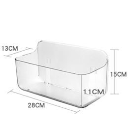 Toilet; bathroom; wall mounted shelf; kitchen; bathroom; storage box; transparent; hole free toilet shelf (colour: A1310100 (large))