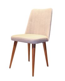 LIVING DINING ROOM CHAIRS UPHOLSTERED SET OF 2 (Color: Beige)