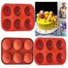 6 Holes DIY Ball Sphere Mold Silicone Cake Chocolate Candy Mould Kitchen Baking Soap Jelly Mold