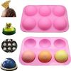 6 Holes DIY Ball Sphere Mold Silicone Cake Chocolate Candy Mould Kitchen Baking Soap Jelly Mold