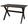 Farmhouse Rustic Wood Kitchen Dining Table with X-shape Legs