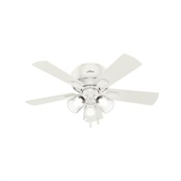 Hunter Fan Crestfield Ceiling Fan (Color: Bronze, Material: Glass, Country of Manufacture: China)